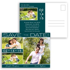 Color Bands Photo - Gem - Save the Date Postcard