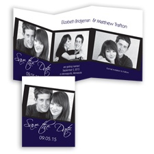 Triple Photo - Lapis - Save the Date