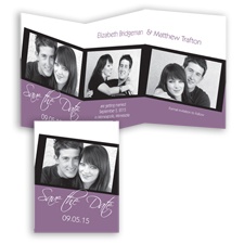 Triple Photo - Wisteria - Save the Date