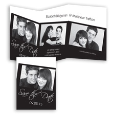 Triple Photo - Black - Save the Date