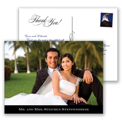 Thank You Photo Postcard Horizontal