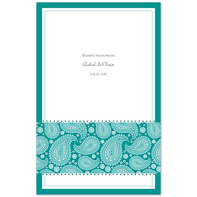 Perfect Paisley Duet - Jade - Program