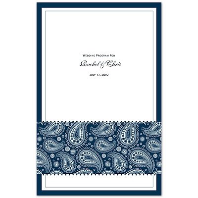 Perfect Paisley - Peacock - Program
