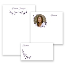 Forever Flourish - Plum - Photo Note Pads