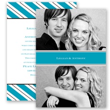 Formal Stripes - Malibu - Invitation