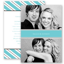 Formal Stripes - Pool - Invitation