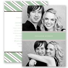 Formal Stripes - Meadow - Invitation