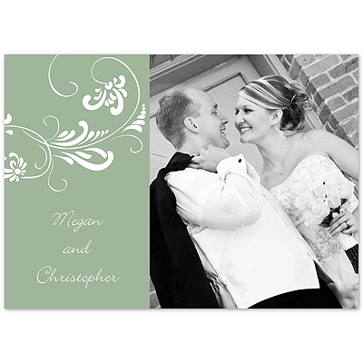 Always Photo Thank You - Peridot - Card and Envelope