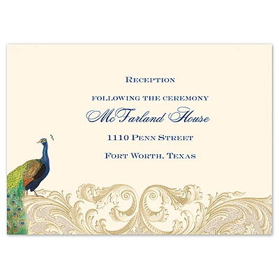 Golden Treasure - Reception Card