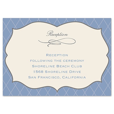 Antique Border - Reception Card