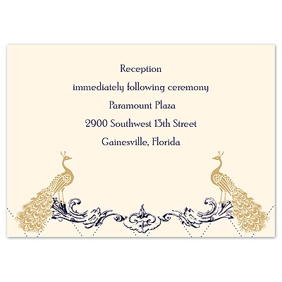 Magnificent - Lapis - Reception Card
