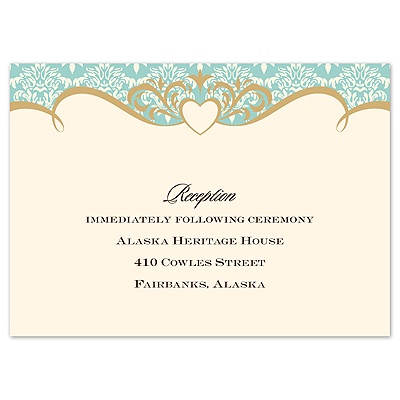 Detailed Elegance - Reception Card
