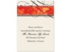 Autumn Glory - Reception Card