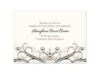 Eternal Flourish - Antique White - Reception Card