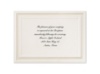 Flawless Border Ecru - Reception Card