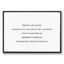 Delicate Border - Bright White - Reception Card