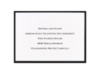 Delicate Border - Bright White - Reception Card