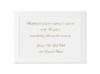 Frame - Reception Card
