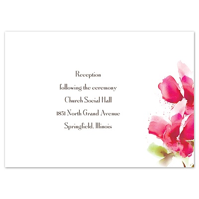 Brushstrokes - Watermelon - Reception Card