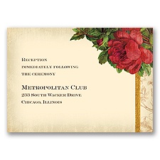 Rosie Romance - Apple - Reception Card