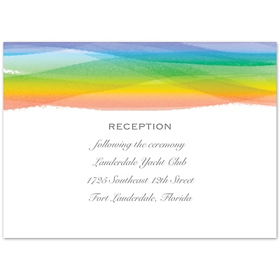 Entwined - Rainbow - Reception Card