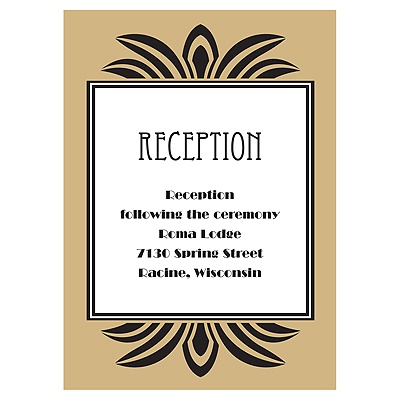 Zelda - Golden - Reception Card