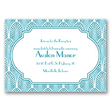Deco Palms - Reception Card