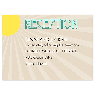 Hot Deco - Reception Card