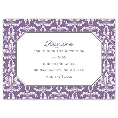 Vintage Frame - Reception Card