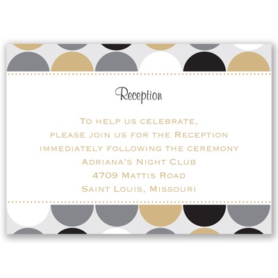 City Lights - Reception Card