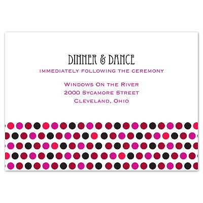 Delectable Dots - Apple - Reception Card