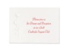 True Love - Reception Card