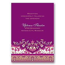 Moroccan Magic - Begonia - Reception Card