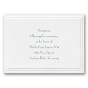 Sophisticated Border - Reception Card