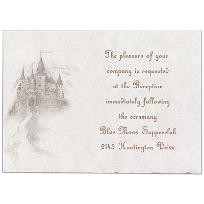 Dreams Do Come True - Reception Card