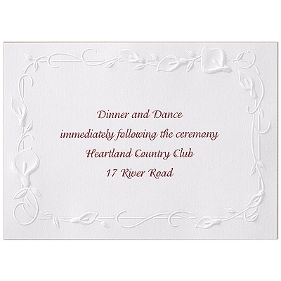 Beautiful Border - Reception Card