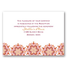 Particularly Paisley - Apple - Reception Card