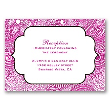 Happily Henna - Reception Card