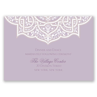 Indian Trellis - Reception Card