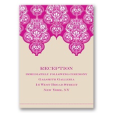 Mehndi Magic - Reception Card
