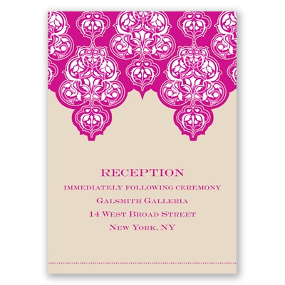 Mehndi Magic - Reception Card
