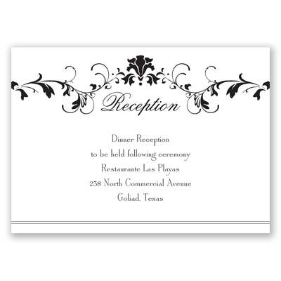 Epic Romance - Reception Card
