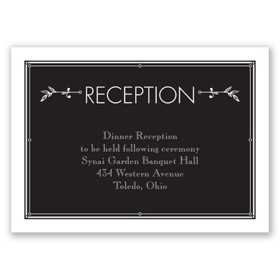 Dancing at Dusk - Reception Card