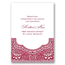 Vintage Romance - Reception Card