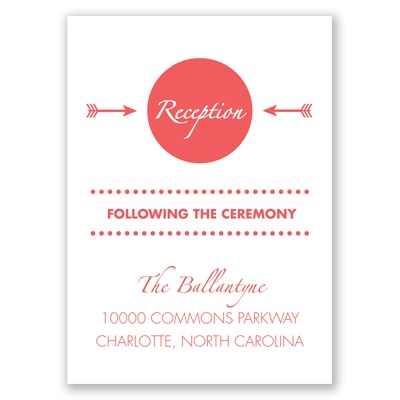Modern Romance - Reception Card