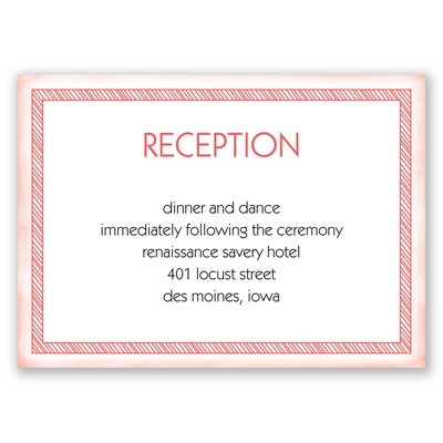 Brilliant Banner - Reception Card