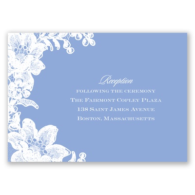 Lace Fantasy - Reception Card