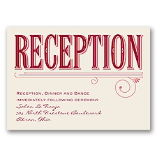 Today is the Day - Apple - Reception Card