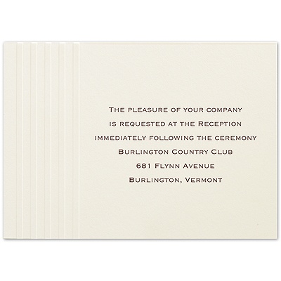 Lovely Lines - Reception Card