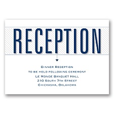 Our Love Story - Reception Card